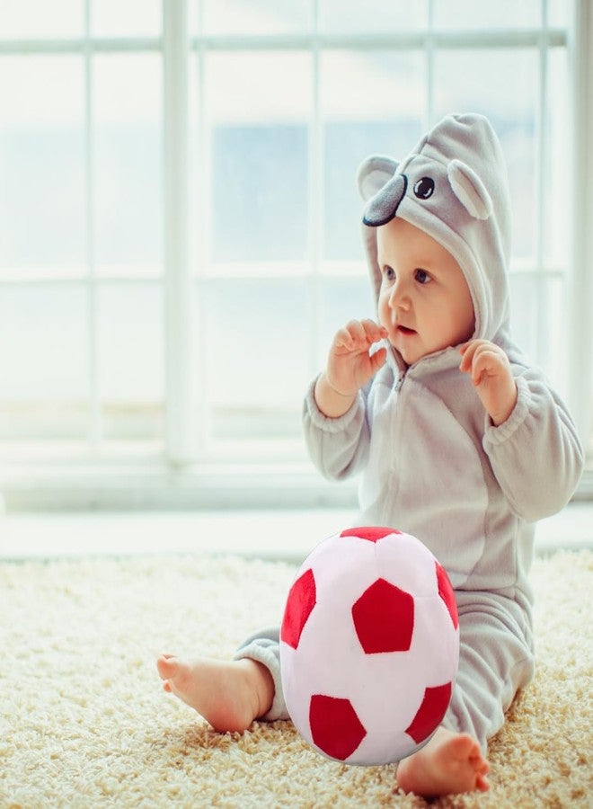 TechMax Solution لعبة كرة قطيفة بيضاء وحمراء من TechMax Solution - Image 4